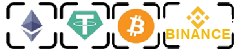Payment Methods - Tether (USDT), Bitcoin (BTC), Ethereum (ETH), Binance Pay